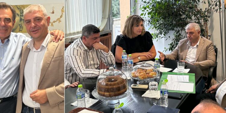 Σύσκεψη του Δημάρχου Αλμωπίας με τον Υπουργό Αγροτικής Ανάπτυξης Μαργαρίτη Σχοινά στην Πέλλα