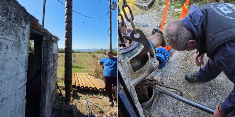 Αποκαταστάθηκε η βλάβη στο δίκτυο ύδρευσης του Εξαπλατάνου